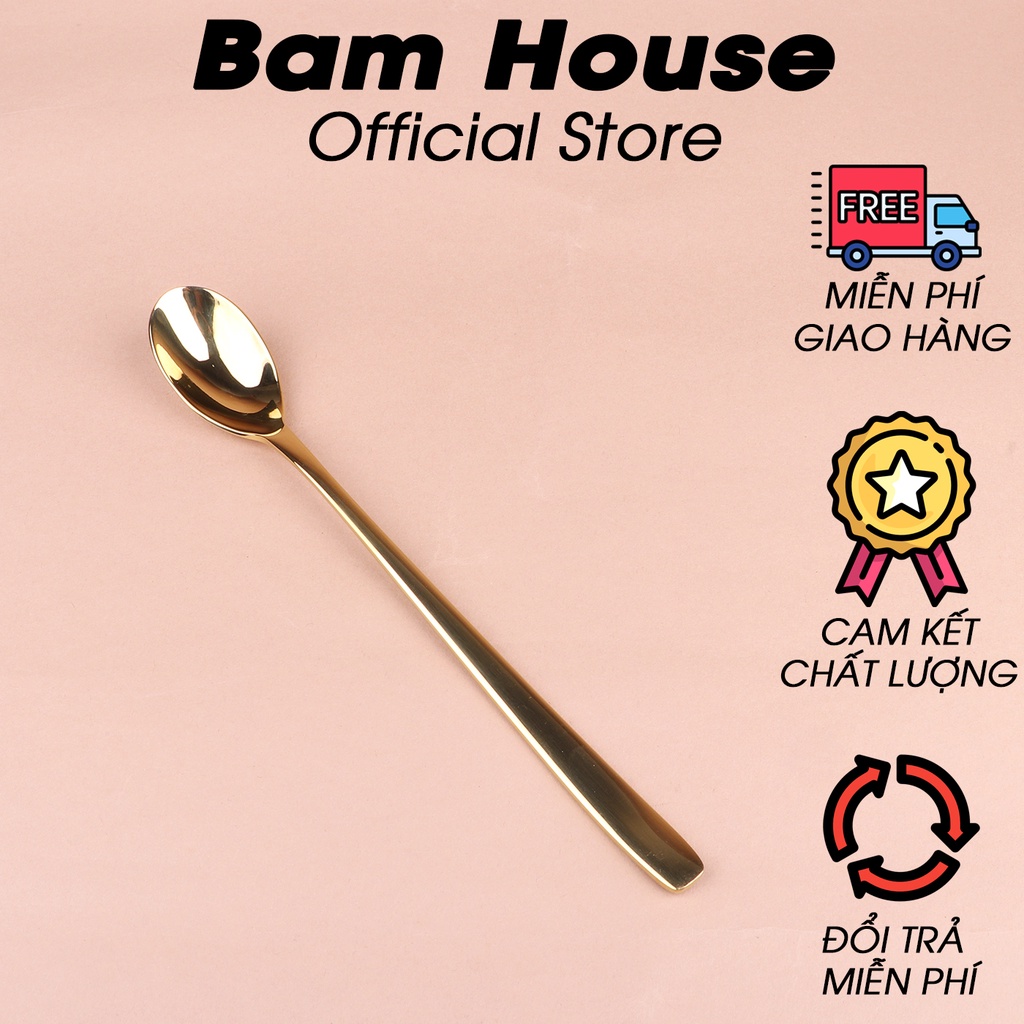 Set Muỗng, Nĩa, Dao inox vàng 304 Bam House thiết kế sang trọng cao cấp SETV02 – Gia dụng bếp