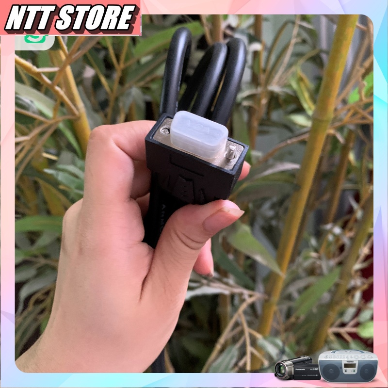 Cáp màn f hình máy tính VGa sang VGA  3+6 - Dây Cáp Màn Hình Dài 1.5m - 2 Đầu VGA Đực Xịn Chống Nhiễu - Máy Tính TT