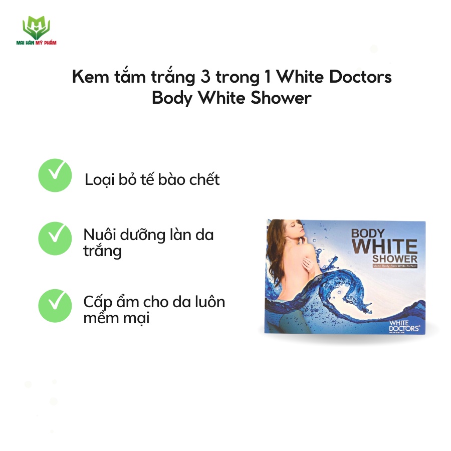 Tắm trắng toàn thân White Doctors Body White Shower 3 in 1