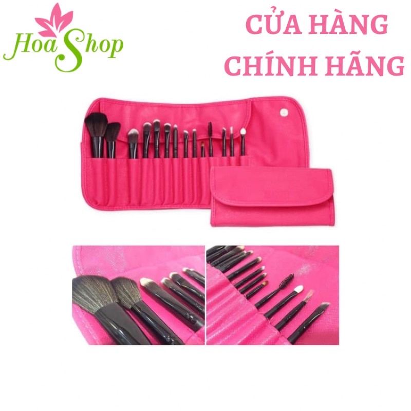 Bộ cọ trang điểm Vacosi 14 cây BC09 (hồng)