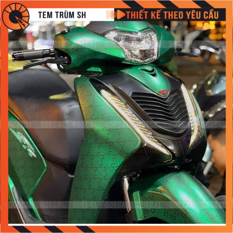 Tem trùm SH style Gucci sang trọng decal 3 lớp thiết kế theo yêu cầu