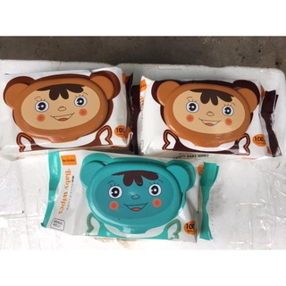 Combo 3 bịch khăn ướt Baby wipes 100 tờ