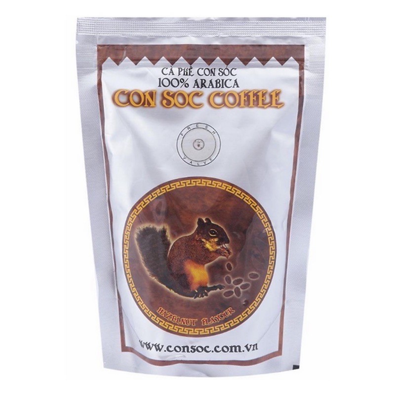 CAFE CON SÓC BỊCH NÂU 500GAM-CÀ PHÊ PHA PHIN