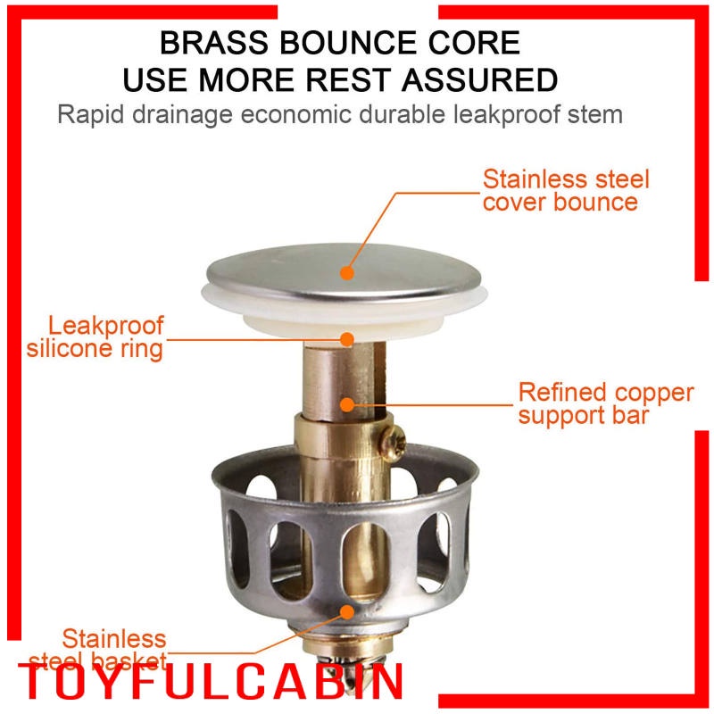 Nắp Lọc Chặn Bồn Rửa Chén / Bồn Tắm Thông Dụng
