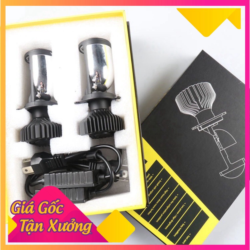 LED BI CẦU MINNI H4 CÓ CHỤP CHẮN SÁNG SIÊU SÁNG ( GIÁ 1 CHIẾC)  (Ảnh Sp thật)