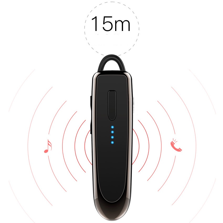 Tai nghe bluetooth nhét tai một bên K23 2022 NEW cao cấp | Mic 5.0, pin 260 mAh nghe nhạc lên đến 12h, đàm thoại 20h