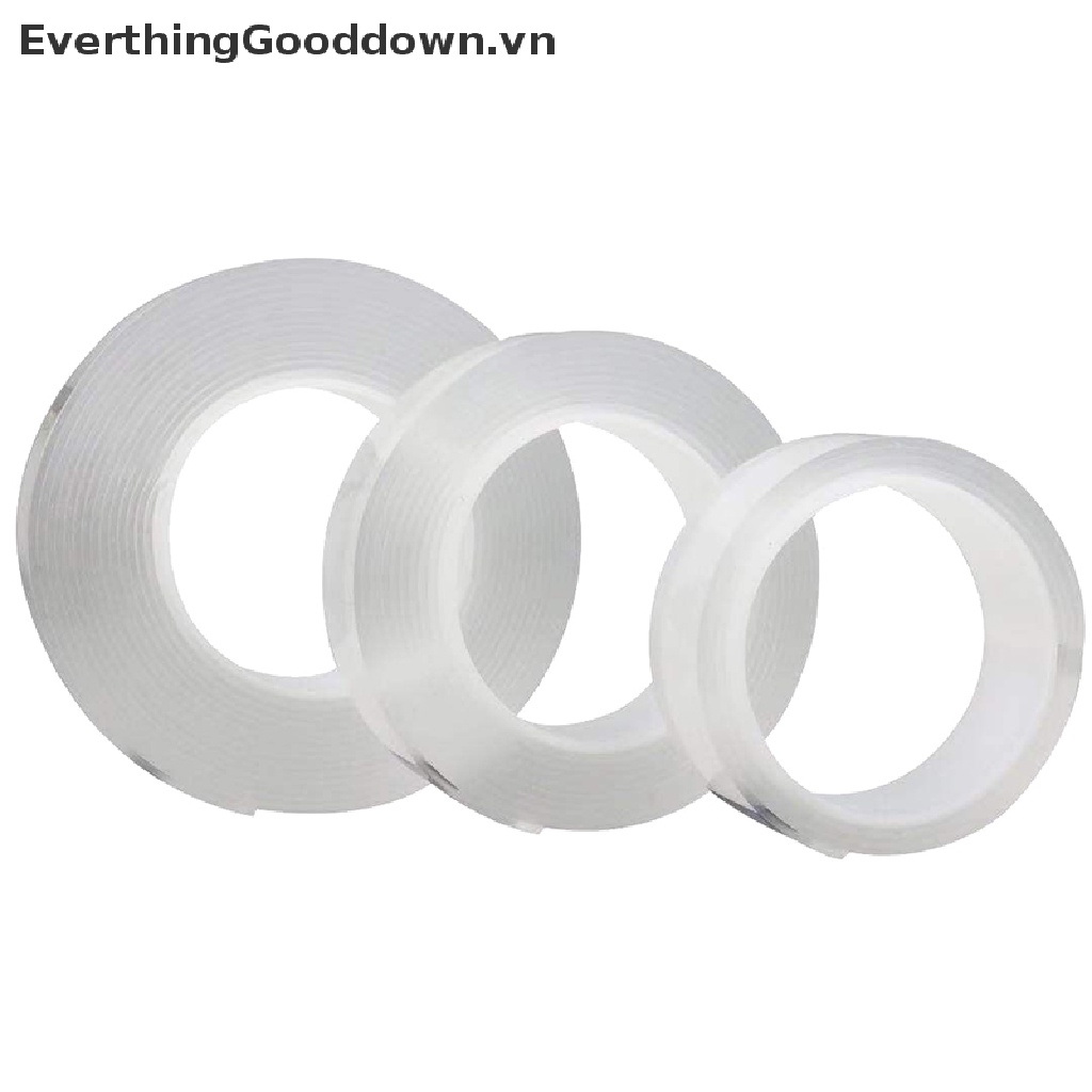 Cuộn Băng Keo Hai Mặt Nano Trong Suốt Tái Sử Dụng Linh Hoạt