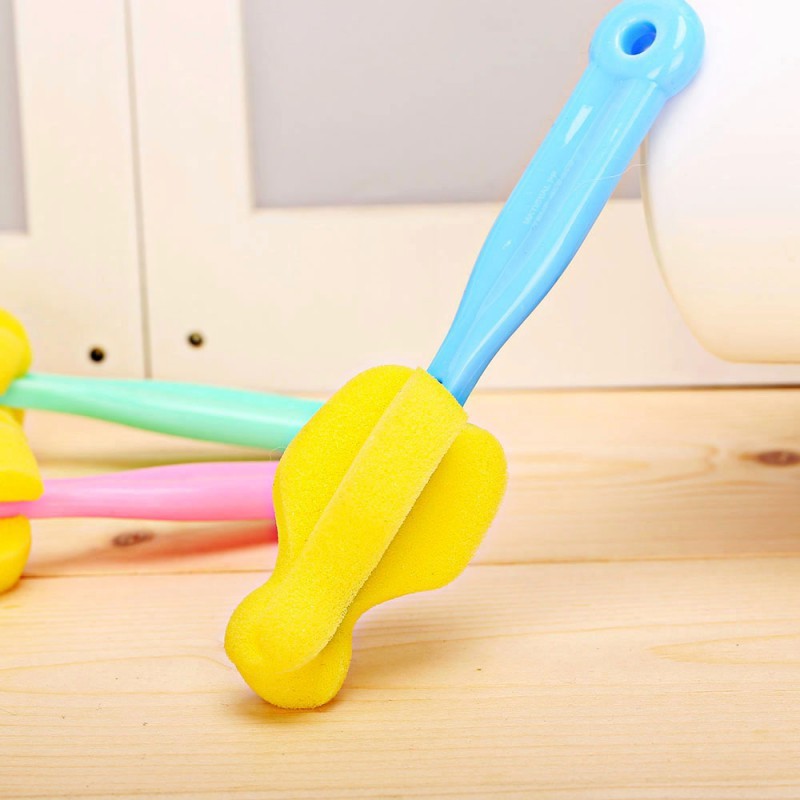 Cọ bọt biển rửa bình sữa cho bé tiện lợi