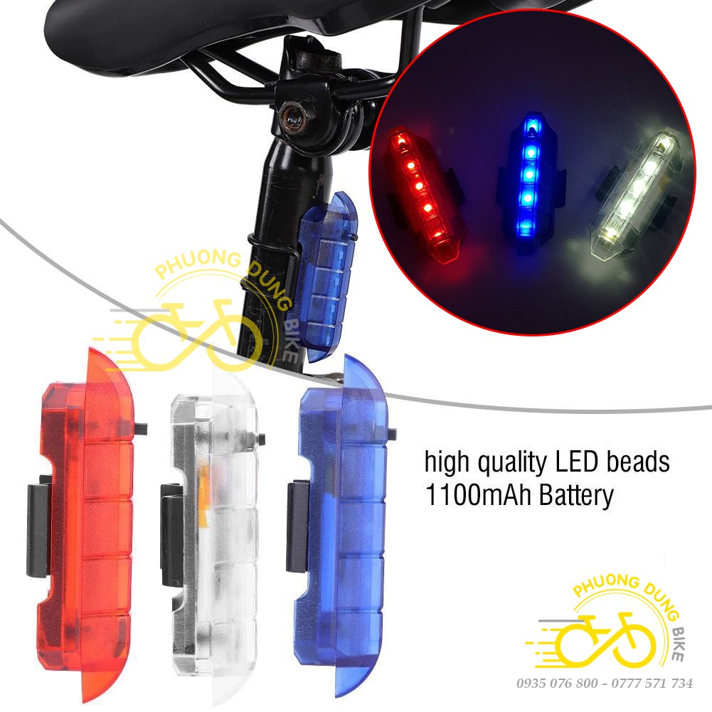 Đèn sau 5 led xe đạp LH-218