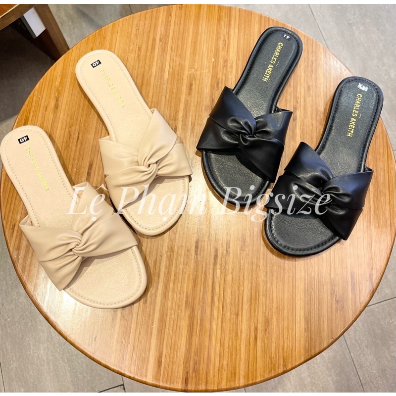 Dép nơ xoắn bigsize, size to, size ngoại cỡ 40,41,42,43,44
