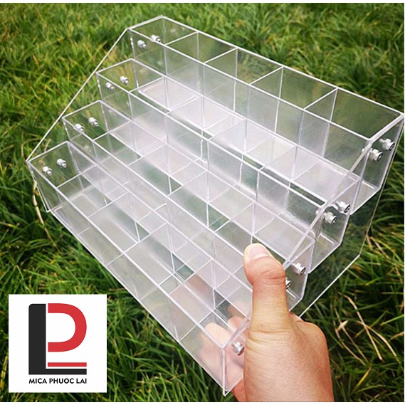 Kệ mica trưng bày bút/ viết nhiều tầng