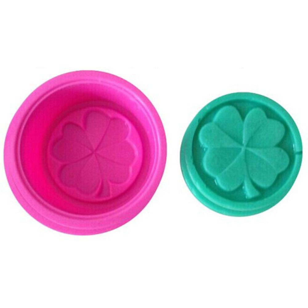 Set 2 khuôn silicon kiểu cỏ ba lá để làm bánh/ xà phòng đa năng