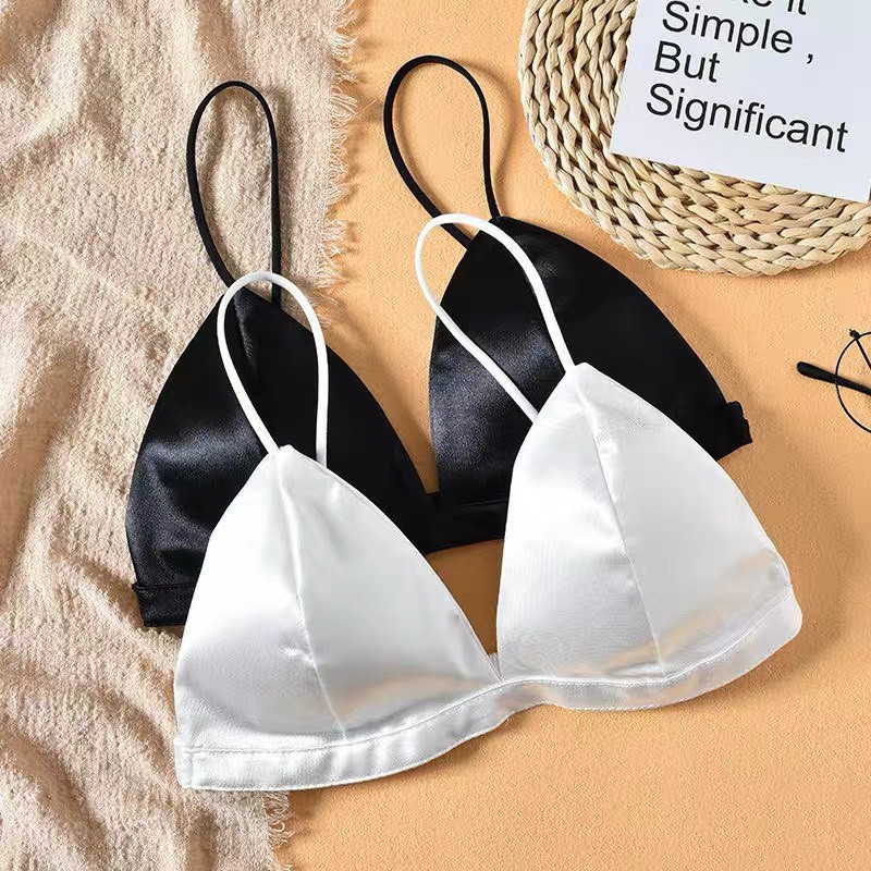 [Mã FAMARAL1 giảm 10K đơn 50K] Áo lót bralette satin trơn | BigBuy360 - bigbuy360.vn