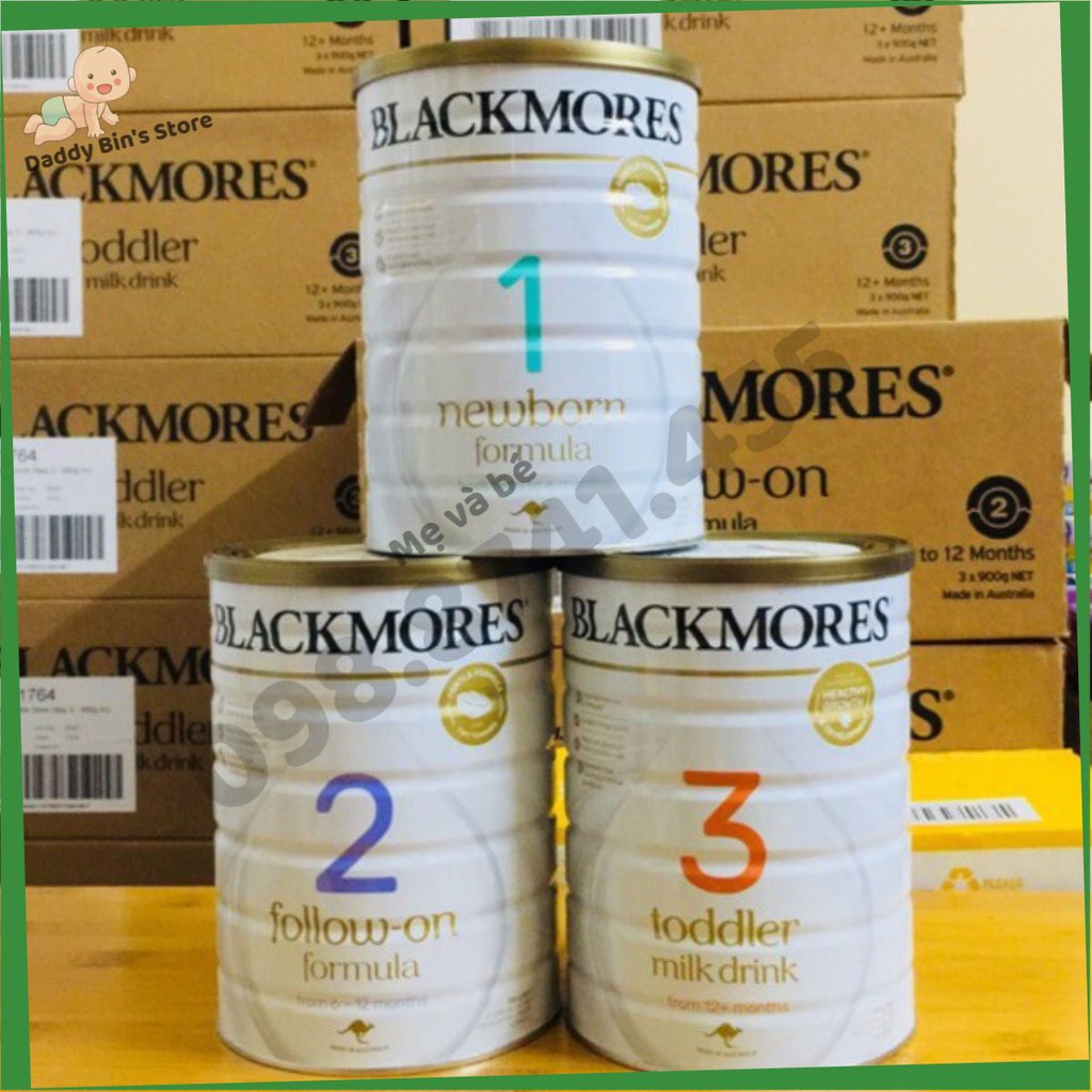 Sữa BlackMores Đủ Số 1,2,3 Lon 900gr