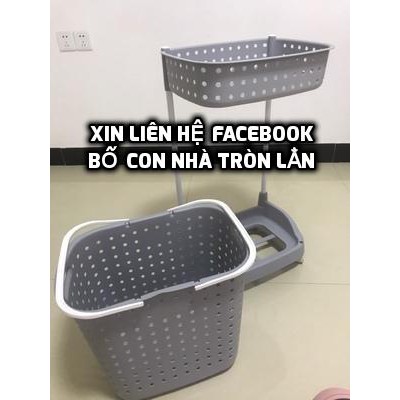 Kệ Để Đồ 2 Tầng Và Giỏ Quần Áo Bẩn Trong Phòng Tắm Vừa Xinh Vừa Tiết Kiệm Diện Tích - Giá đựng đồ có bánh xe