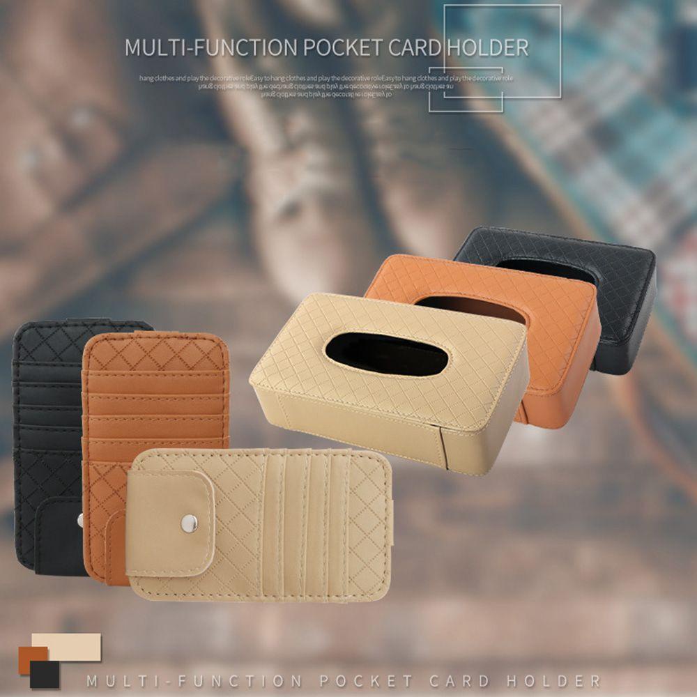 JONYE Túi Đựng Mắt Kính / Tài Liệu Đa Năng Có Móc Treo Tiện Dụng Cho Xe Hơi Ốp