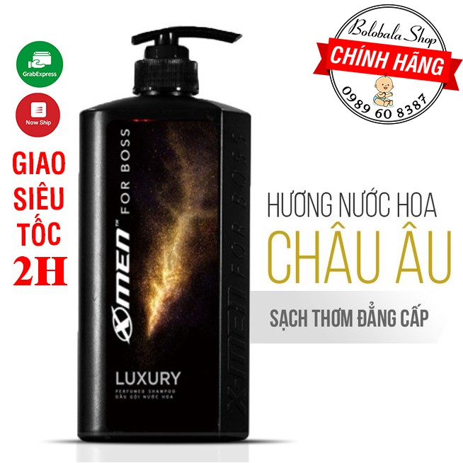 Dầu gội nước hoa XMen For Boss Luxury 650g - Mùi hương sang trọng tinh tế