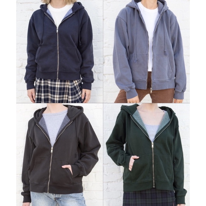Áo Khoác Regular Christy Hoodie - brandy melville