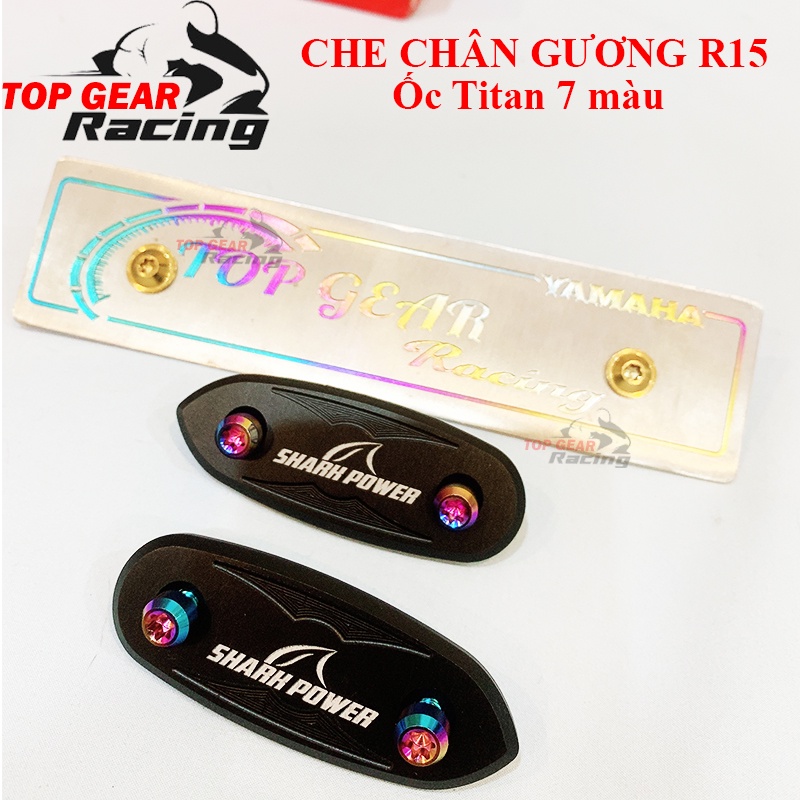 1 Đôi Che Chân Gương R15v3 Có Ốc Bắt Titan Gr5 SharkPower