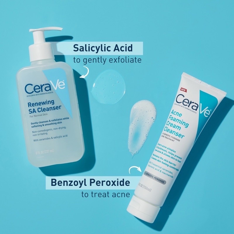 [Hàng Mỹ] Sữa rửa mặt CeraVe Renewing SA Cleanser