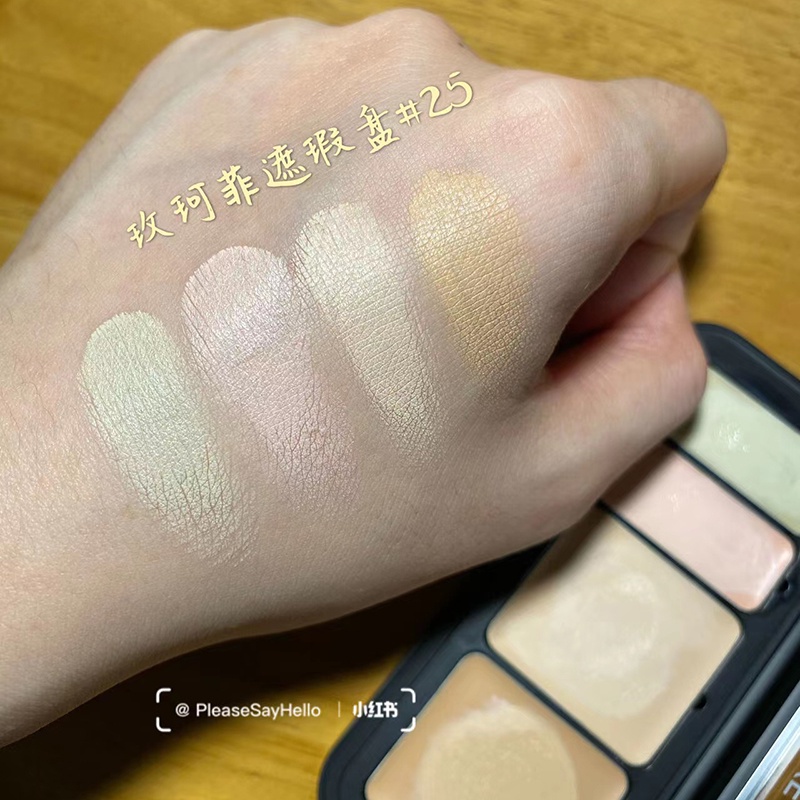 Bảng Kem Che Khuyết Điểm 4 Màu Che Phủ Quầng Thâm Mụn Và Nếp Nhăn Hiệu Quả