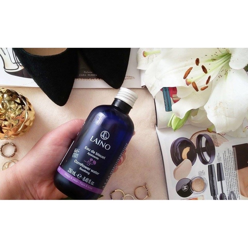 Nước hoa hồng organ Laino Eau de Bleuet chăm sóc làn da và đôi mắt siêu nhạy cảm