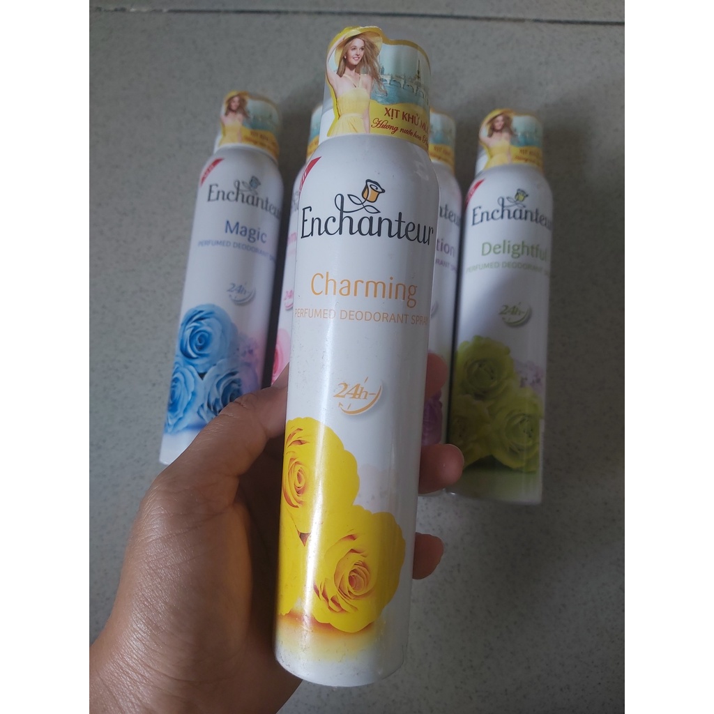 Enchanteur - Xịt khử mùi toàn thân Hương nước hoa 150 ml