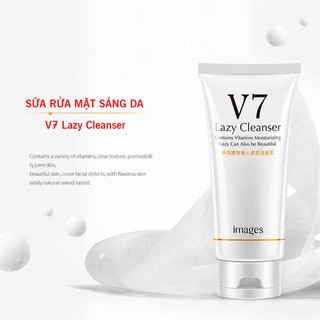 [RẺ VÔ ĐỊCH] Sữa rửa mặt trắng da Lazy Clanser V7