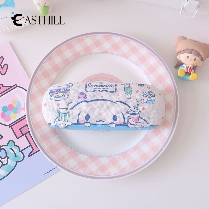 SANRIO Hộp Đựng Mắt Kính Họa Tiết Hoạt Hình Chó Cinnamon / Mèo Hello Kitty / Melody Kuromi Pudding Dễ Thương