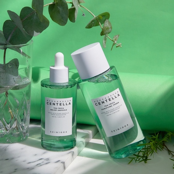 Bộ Sản Phẩm Ngừa Mụn, Làm Dịu Da, Se Lỗ Chân Lông Skin1004 Madagascar Centella Tea-Trica