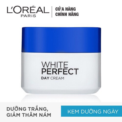 Kem Dưỡng Da Trắng Mượt Đều Màu Ban Ngày L’Oreal Paris White Perfect Day Cream SPF17 PA++ 50m