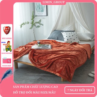 Chăn lông tuyết MUJI hàng nhập khẩu 2 lớp siêu mềm mịn kích thước 2m x 2,3m