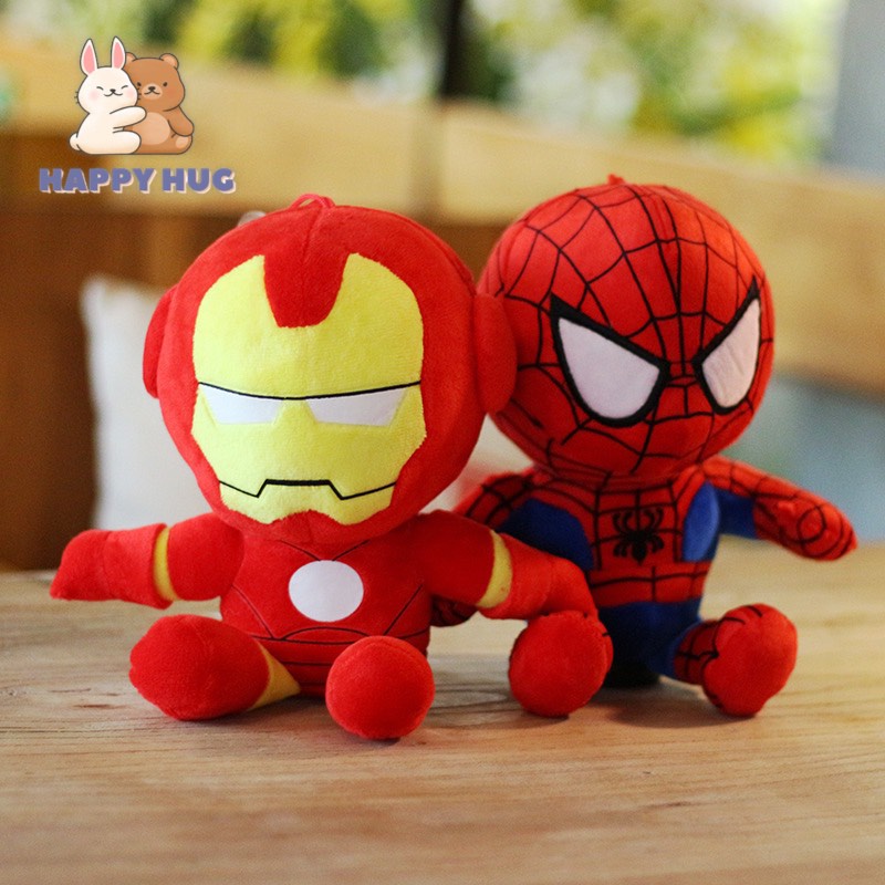 Gấu bông Bộ sưu tập siêu anh hùng size 30cm, thú nhồi bông gòn cao cấp - Happy Hug