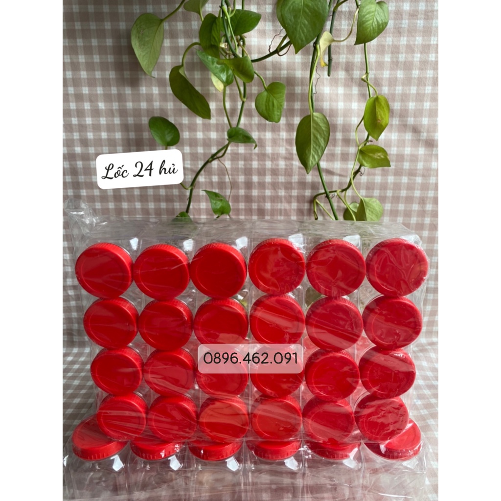 COMBO 1 LỐC 24 HỦ NHỰA ĐỰNG MUỐI TÔM/MUỐI ỚT SIZE 15/20 HỦ VUÔNG