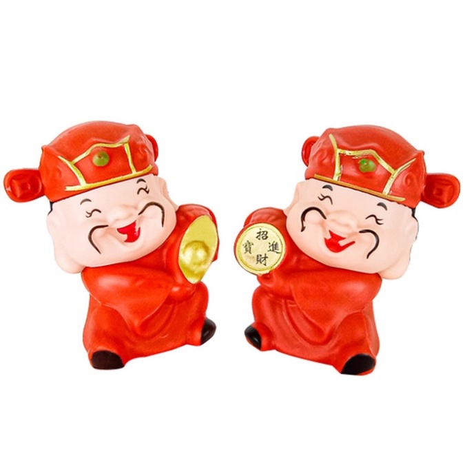 Ông thần tài trang trí bánh sinh nhật, trang trí nhà cửa, bánh kem chúc mừng năm mới