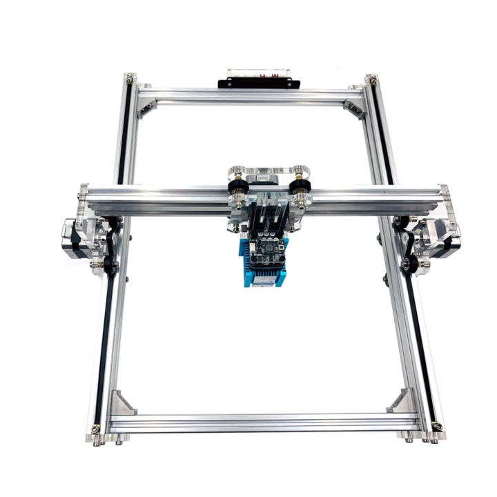 Combo Máy Khắc Laser CNC Mini 30x40 3040 S1- Màu Bạc + Đầu Laser Tùy Chọn