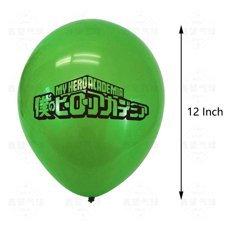 Bong Bóng Trang Trí Tiệc In Hình Nhân Vật Anime My Hero Academia Dễ Thương