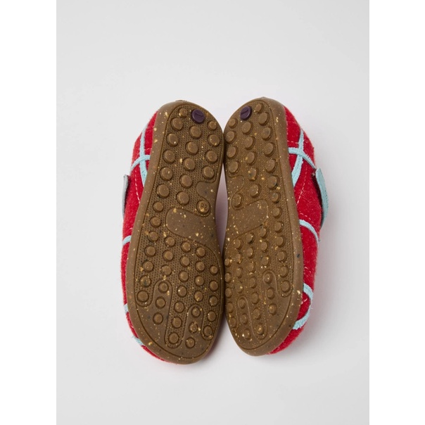 Dép Camper Twins Red natural wool slippers