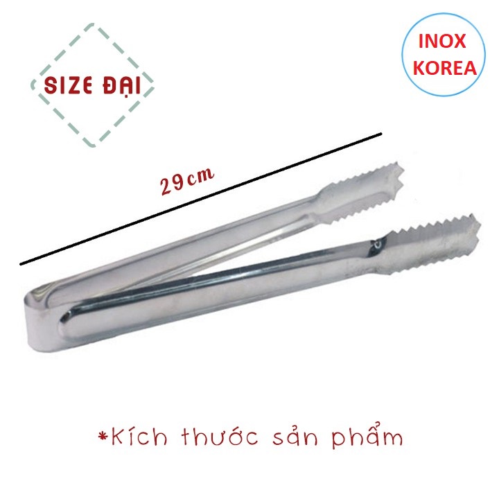 KẸP GẮP THỊT NƯỚNG 29CM INOX HÀN QUỐC