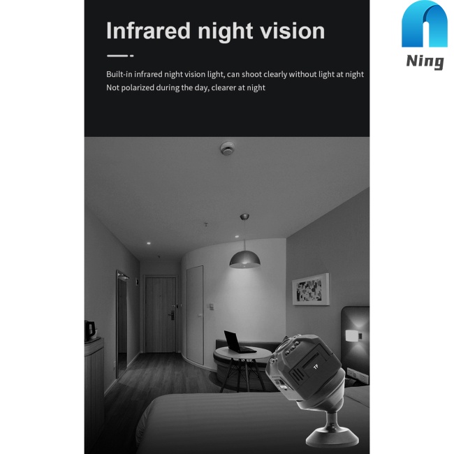 Camera Không Dây Wifi Mini X5 Góc Rộng Có Tầm Nhìn Ban Đêm