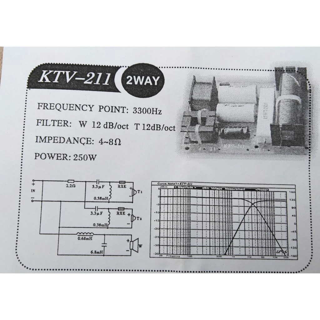 Loa  MẠCH PHÂN TẦN 3 LOA - 1 BASS 2 TREBLE - GIÁ 1 MẠCH LOA