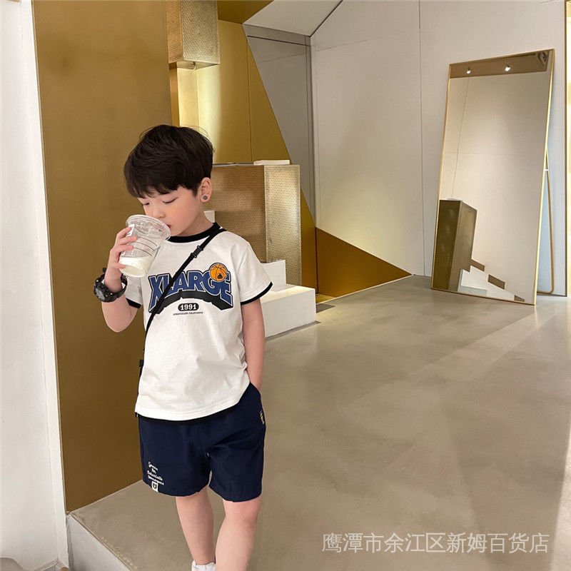 Áo Thun Tay Ngắn Phong Cách Phương Tây Thời Trang Mùa Hè Mới G26e Dành Cho Bé Trai