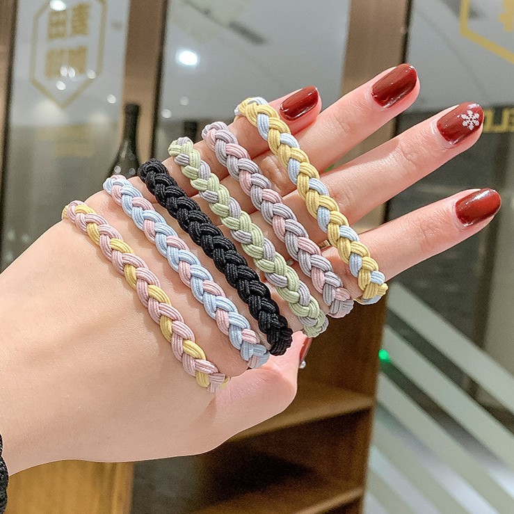 Bộ 2 dây buộc tóc đàn hồi xinh xắn thời trang dành cho nữ