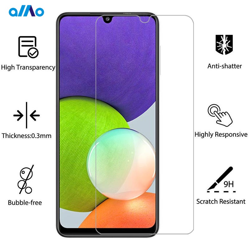 Set 2 kính cường lực 9D bảo vệ màn hình chất lượng cao dành cho Samsung Galaxy A22 4G A22 5G