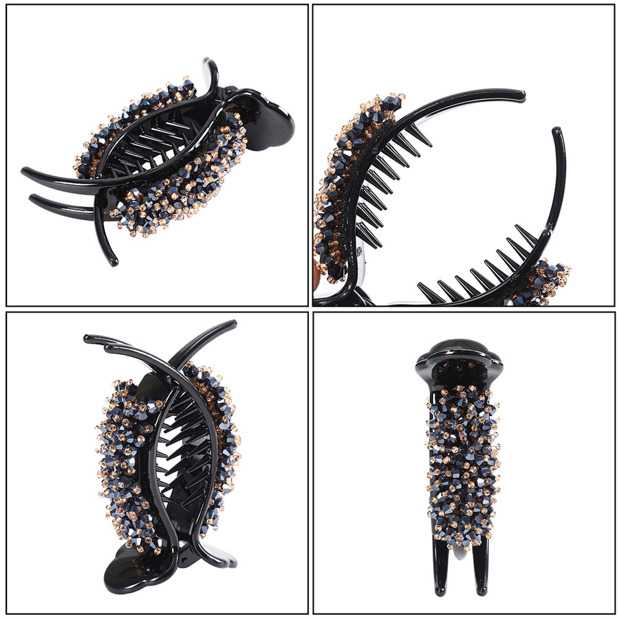 Kẹp trang trí họa tiết hoa đính đá hợp thời trang cho nữ