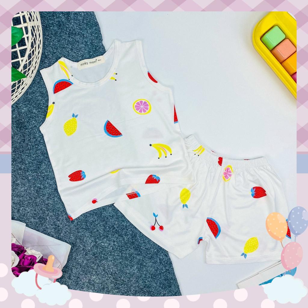 [BÉ 8-30KG] Đồ Bộ Thun Lạnh Minkymom Mặc Hè Cho Bé Họa Tiết Trái Cây Mát Mẻ Size - BLTC