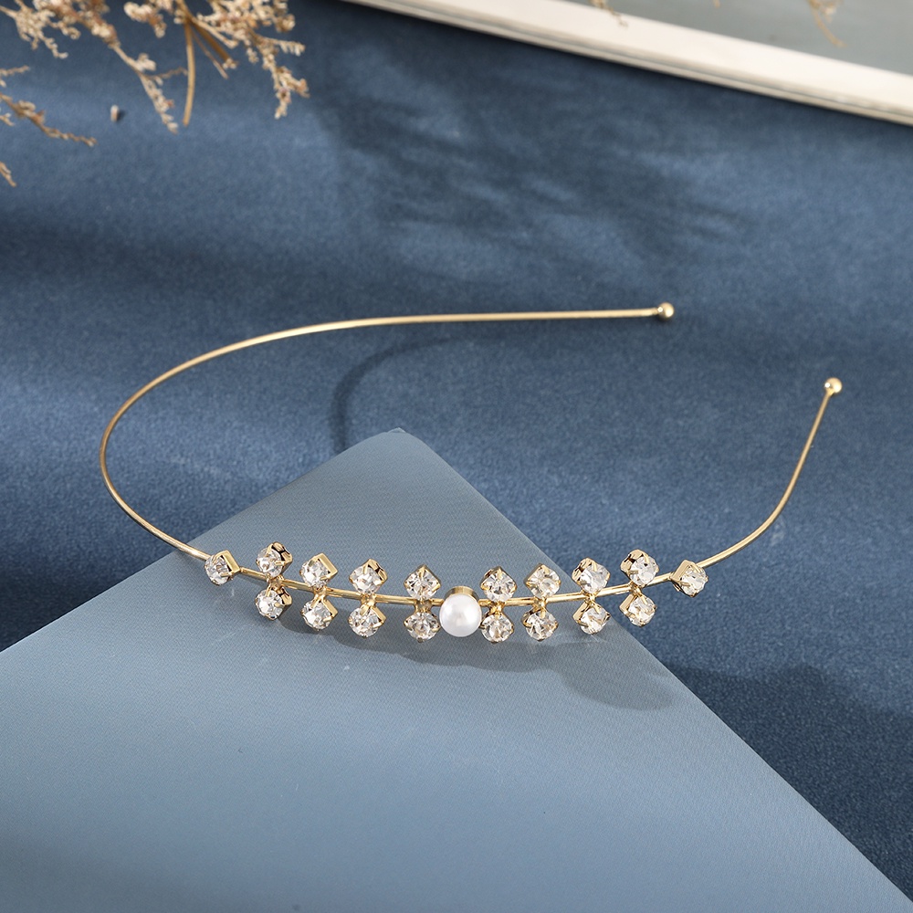 Cài tóc Haimeikang đính đá và ngọc trai thời trang cho cô dâu