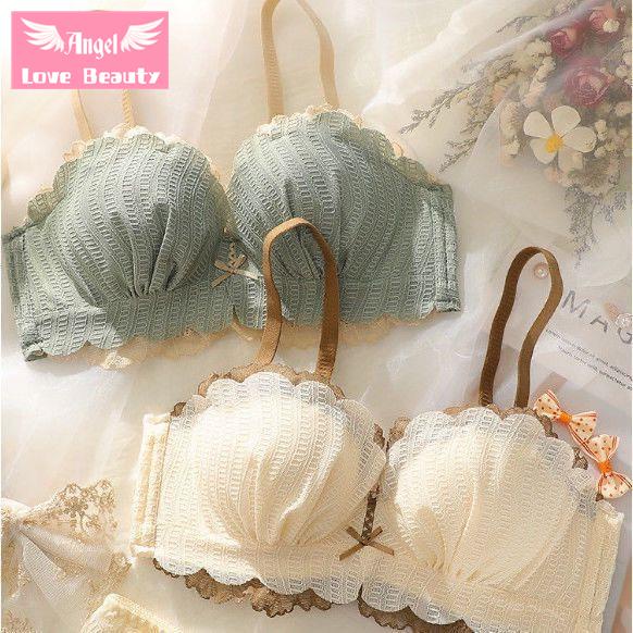 Bộ Đồ Lót Ren Không Gọng Thép Chống Chảy Xệ Có Thể Điều Chỉnh