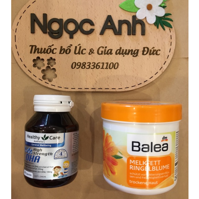Combo Kem dưỡng ẩm Balea Melkfett ringeblume