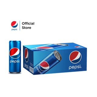 Lốc 6 lon nước ngọt có gaz pepsi
